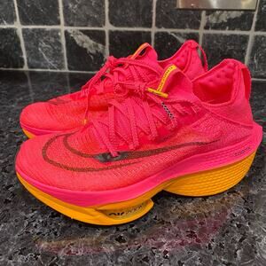NWOT Nike Women’s Air Zoom Alphafly Next% 2 Hyper Pink Orange Size 7.5